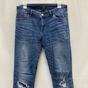 white|black skinny jeans